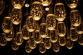 Many lamps with water inside Royalty Free Stock Photo