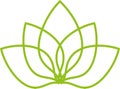 Many leaves, plant, wellness and naturopaths logo