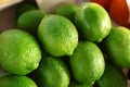 Many limes, closeup. Fresh citrus fruit