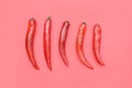 Many chili peppers Royalty Free Stock Photo