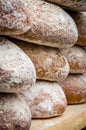Many loaves of bread in a bakery Royalty Free Stock Photo