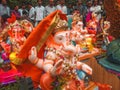 Many Lord Ganesha Ganapati Statues During The Ceremony Of Immersion