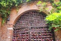 Many love locks on the gates of the Juliet house in Verona Royalty Free Stock Photo