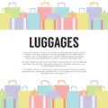 Many Luggages Travel Concept