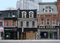 many main street shops vacant Royalty Free Stock Photo