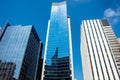 Mirrored buildings on Paulista Avenue in SÃÂ£o Paulo Royalty Free Stock Photo