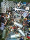 Many more radio components resistors, lamps, coils, diodes, capacitors, transistors, coils, wires