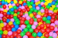 Many multi-colored plastic balls. For children`s rooms, playgrounds.