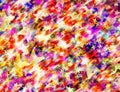 Many multicolored flying stars background Royalty Free Stock Photo