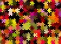 Many multicolored flying stars background Royalty Free Stock Photo