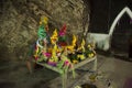 Many Naga statues in caves at Wat Khao Orr in Phatthalung, Thailand
