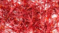 Many natural crocus saffron threads Royalty Free Stock Photo