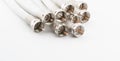 Many nuts coaxial cables Royalty Free Stock Photo