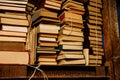 many old books on a shelf Royalty Free Stock Photo