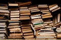 many old books on a shelf Royalty Free Stock Photo