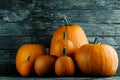 Many orange pumpkins