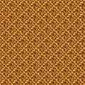 Many ovals of different sizes on a yellow background. Abstract bitmap of yellow, brown and dark brown colors