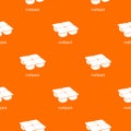 Many packages pattern vector orange