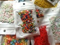 Many packs colorful seed beads, various tiny beads for making necklace and bracelet, creativity, and education.