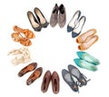 Many pairs of shoes Royalty Free Stock Photo
