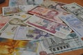 World Paper Money. Royalty Free Stock Photo