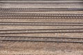 Parallel tracks on railway yard