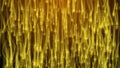 Many particles like worms or midge are in dark space, 3d render computer generated background