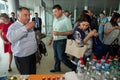 Many passengers take part in free alcohol degustation in Lviv international airport
