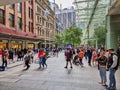 Pre Christmas Crowds, Pitt Street Mall, Sydney, Australia Royalty Free Stock Photo