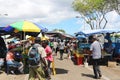 Food market in Pointe-a-Pitre Guadeloupe, France Royalty Free Stock Photo