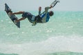 Many people go Kitesurfing on Zanzibar. Tanzania