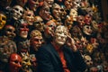 many people hide their faces under masks generative ai