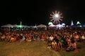 Many People at New Year Party Festival at Koh Sukorn