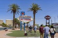 Many people queueing to take photo of the Welcome to Fabulous Las Vegas Sign