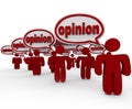 Many People Sharing Opinions Critics Talking Word Opinion