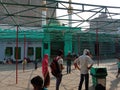 Many people visiting Nizamuddin Auliya at Delhi in India