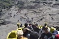 People Climbing Bromo Crater