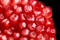 Many perfect seeds in opened pomegranate Royalty Free Stock Photo