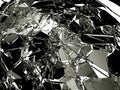 Many pieces of broken and Shattered glass Royalty Free Stock Photo