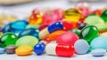 Many pills and tablets Royalty Free Stock Photo