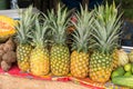 Many pineapples for sale