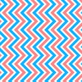 Many pink and blue zigzag lines on white background