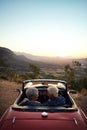 So many places left unexplored. a senior couple enjoying a road trip. Royalty Free Stock Photo