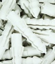Many plastic straddling dowel Royalty Free Stock Photo