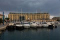 Many pleasure yachts in the port of Savona, Italy