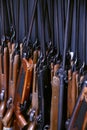 Many pneumatic air rifle on training Royalty Free Stock Photo