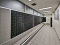 Many PO Boxes at Post Office Royalty Free Stock Photo