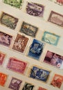 many postage stamps in a philatelic file