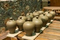 Many pots kept for drying in the sun