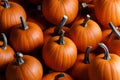 Many pumpkins background Royalty Free Stock Photo